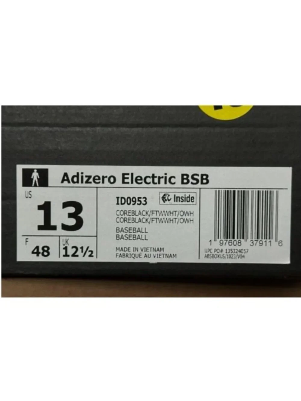 Adidas Adizero Electric BSB Baseball Cleat Lightstrike ID0953 Mens 13 NIB